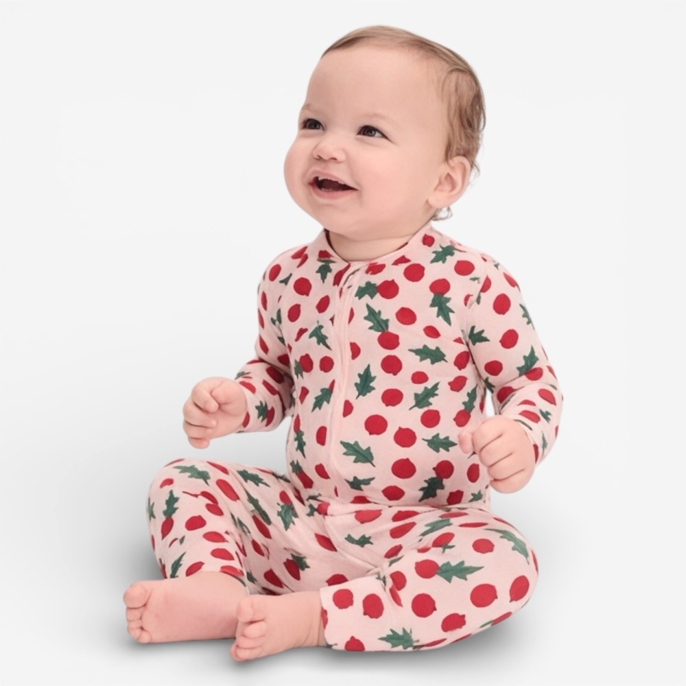 Hanna Andersson HannaSoft Holiday Stretch Sleeper Size 6–12M